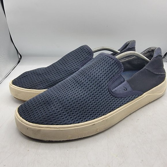 Olukai Lae Ahi Mens 13 Blue Slip On Sneakers Shoes Casual Walking 10443-TFTF main image 4